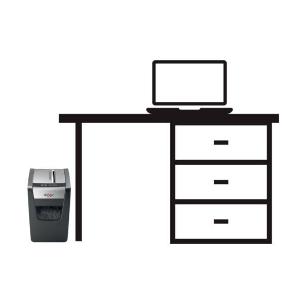 Destructeur de documents Rexel Momentum X410 Slim 10 feuille(s) micro-découpage 4 x 28 mm P-4 23 l Détruit également les-4