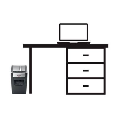 Destructeur de documents Rexel Momentum X410 Slim 10 feuille(s) micro-découpage 4 x 28 mm P-4 23 l Détruit également les-4