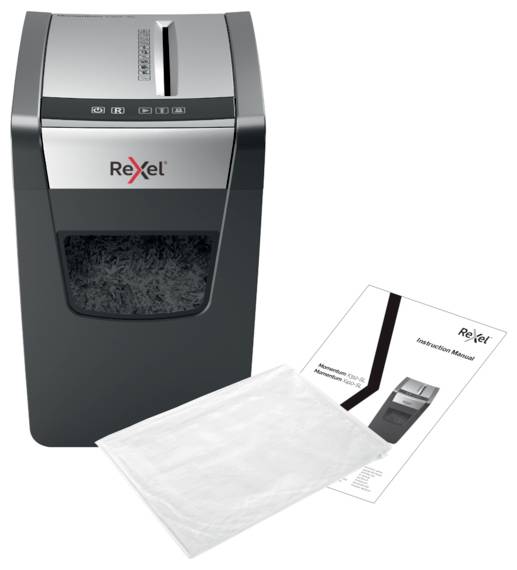 Destructeur de documents Rexel Momentum X410 Slim 10 feuille(s) micro-découpage 4 x 28 mm P-4 23 l Détruit également les-3