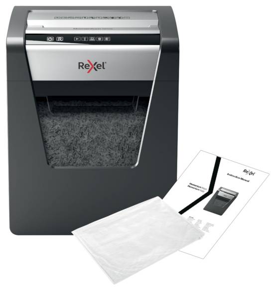Destructeur de documents Rexel Momentum M510 10 feuille(s) micro-découpage 2 x 15 mm P-5 23 l Détruit également les agra-2