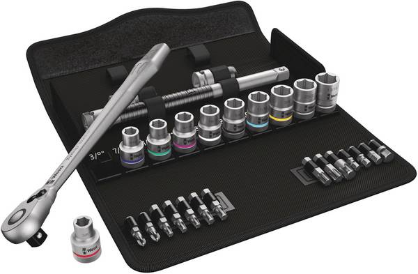Wera 8100 SC 11 Zyklop Jeu de clés à douille en pouces 1/2" 28 pièces 05004081001