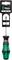 Tournevis Torx 'Wera Kraftform', taille TX 15. Manche noir avec des accents verts. Emballage avec accroche en haut.