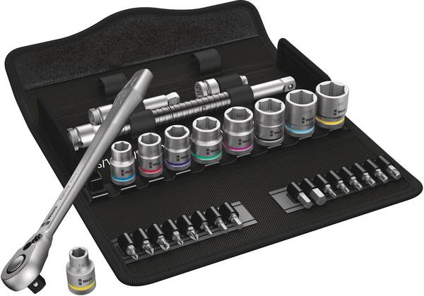 Wera 8100 SB 11 Zyklop Jeu de clés à douille en pouces 3/8" 29 pièces 05004051001