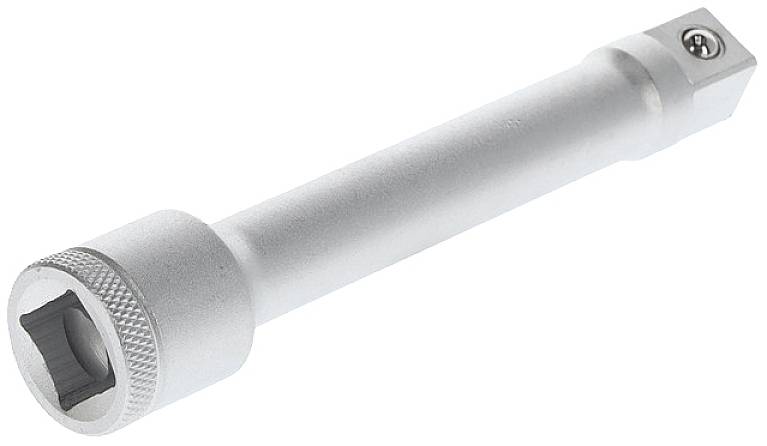Une rallonge de clé à cliquet en argent.