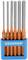 Six tournevis orange avec des embouts en argent dans un support bleu portant l'inscription 'GEDORE'.