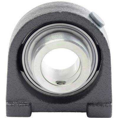 Système de stockage gris et noir avec un intérieur en métal et une forme cylindrique. Principalement utilisé pour des applications industrielles.