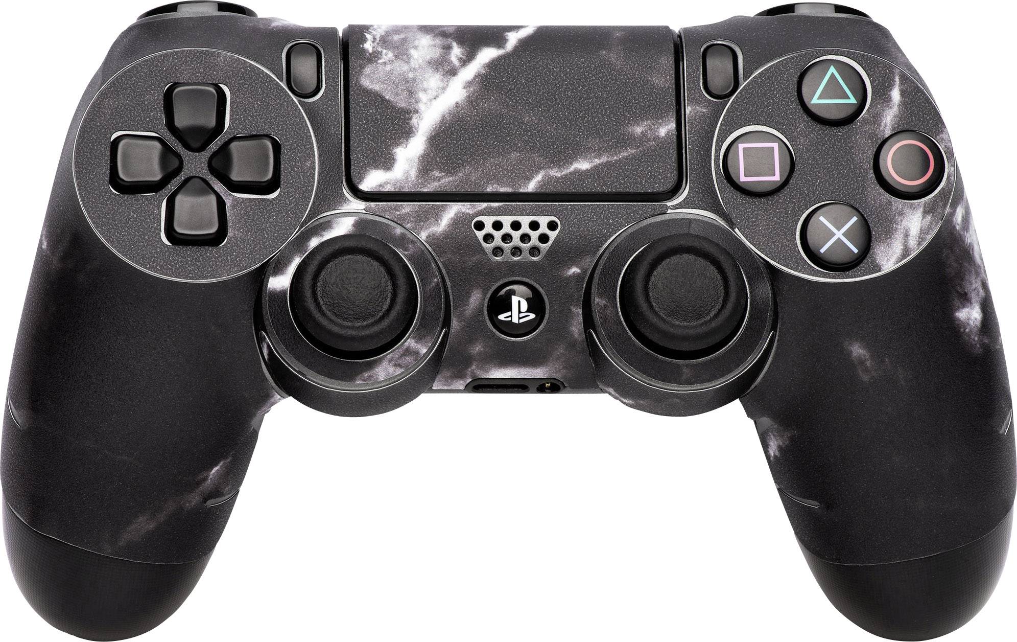 Software Pyramide Skin für PS4 Controller Black Marble Coque PS4