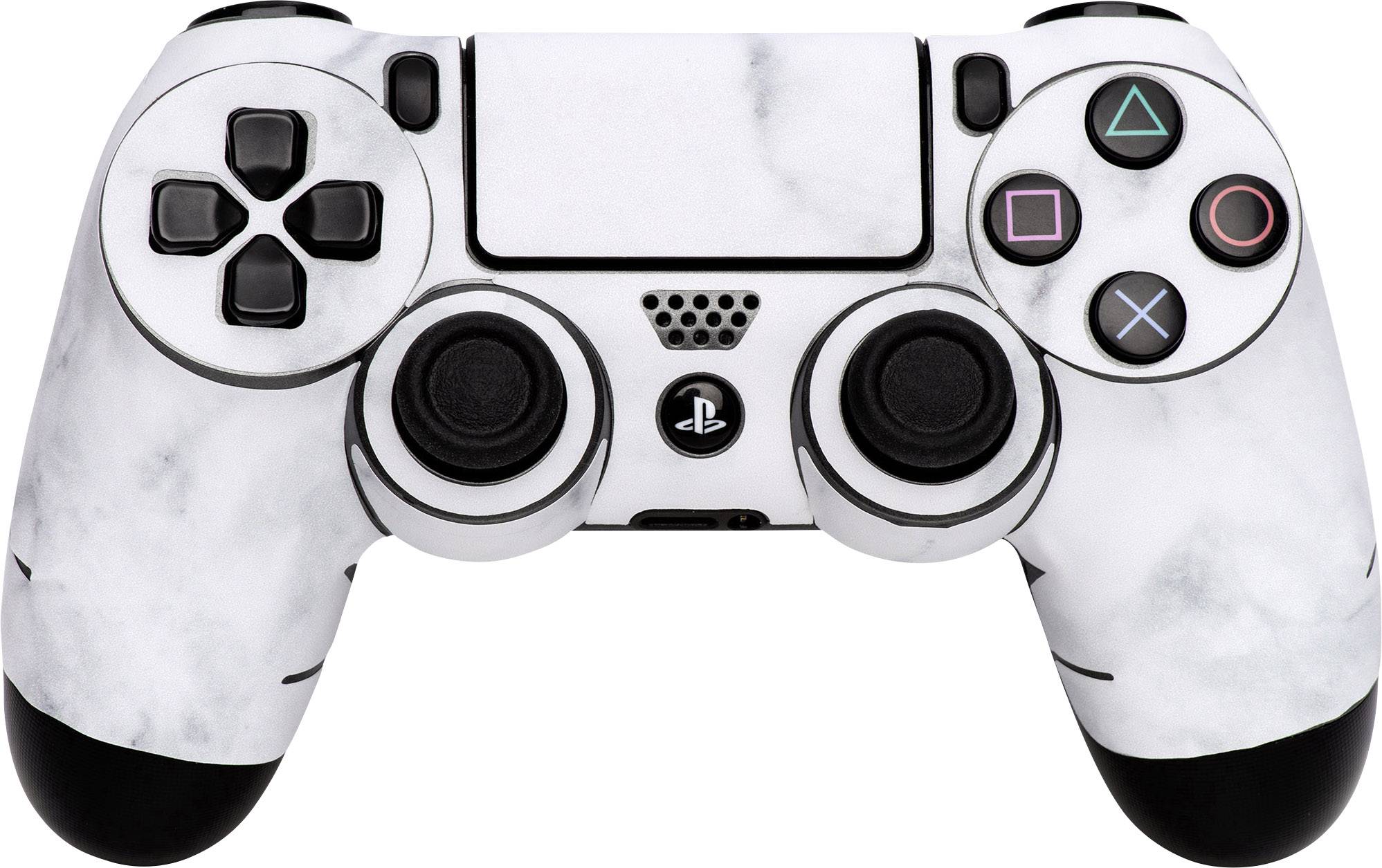 Software Pyramide Skin für PS4 Controller White Marble Coque PS4