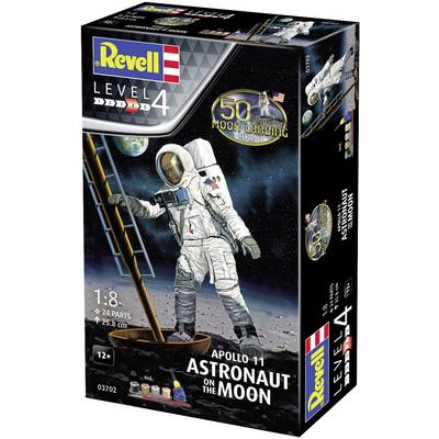 Revell 03702 Apollo 11 Astronaut on the Moon Maquette de véhicule spatial 1:8-0
