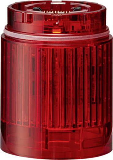 Lampe cylindrique rouge, transparente, fréquemment utilisée pour la signalisation dans des applications techniques ou liées à la sécurité.