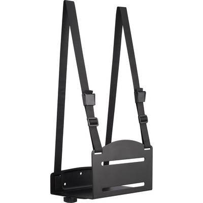 Panier de vélo noir à fixer sur le porte-bagages, avec sangles réglables pour un maintien sécurisé. Adapté pour les sacs et petites charges.