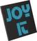 L'affichage LED montre le mot 'JOY' en grandes lettres bleu vif sur un fond noir.