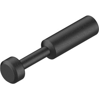 Stylo métallique noir à tête en forme de disque et manche cylindrique, couramment utilisé dans des applications mécaniques.