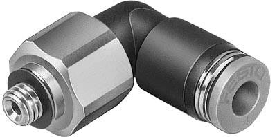 FESTO Raccord coudé 153530 QSRL-M5-6 Filetage extérieur: M5 Ø de tuyau: 6 mm Taille du filetage: M5 1 pc(s)