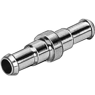 Pièce de liaison métallique en acier inoxydable composée de plusieurs cylindres et d'anneaux de connexion, utilisée pour l'accouplement de tuyaux.