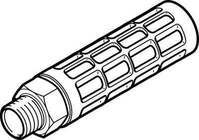 Illustration d'un filetage à vis avec un motif de structure en grille.