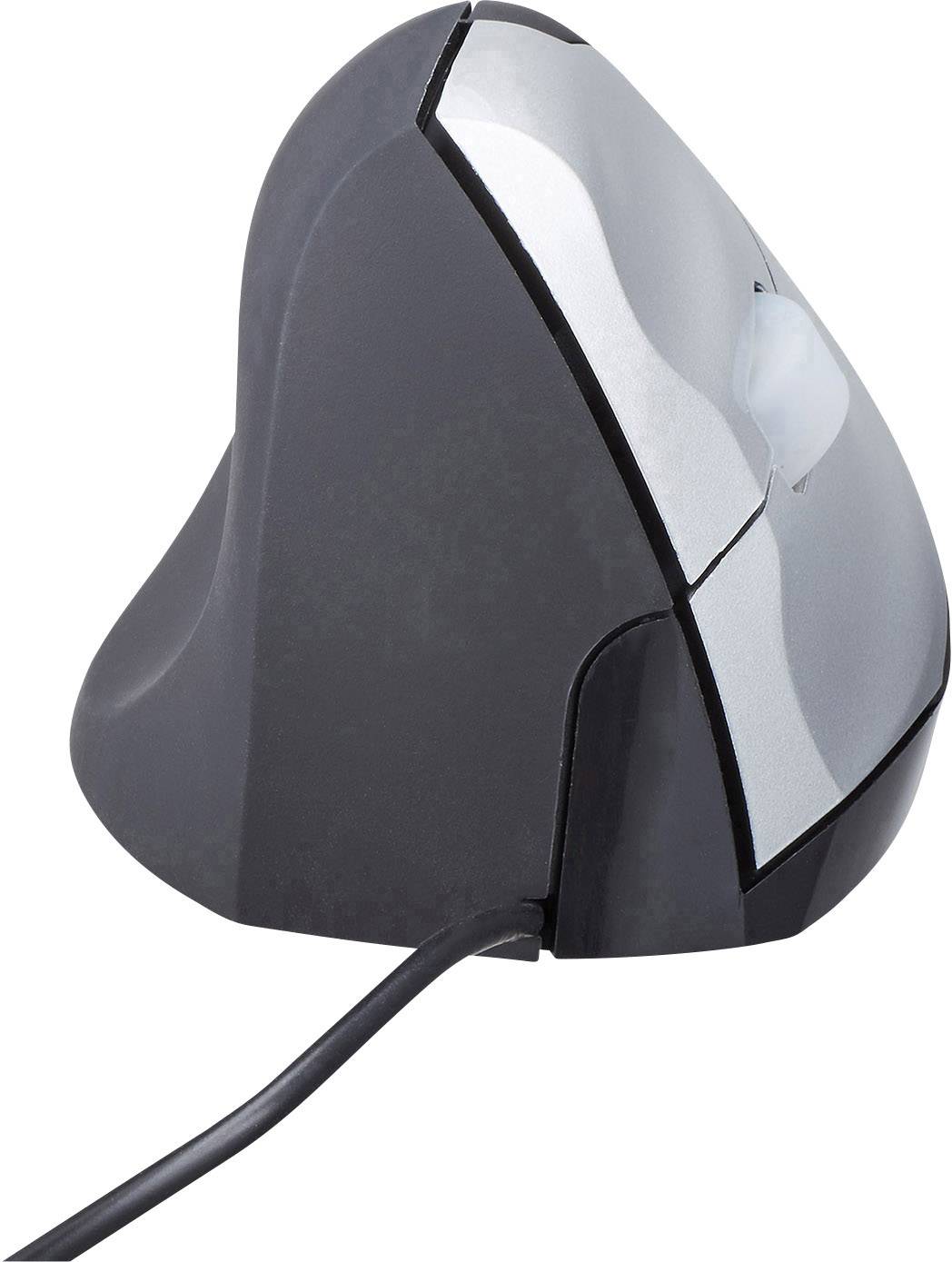 BakkerElkhuizen HandShake Souris ergonomique USB laser noir, argent 3 Boutons 400 dpi, 800 dpi, 1600 dpi, 3200 dpi ergon-2