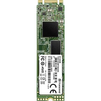 'Transcend' SSD M.2 de 512 Go avec des spécifications techniques visibles sur le circuit imprimé.