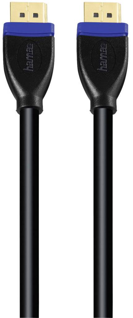 Hama DisplayPort Câble de raccordement Fiche mâle DisplayPort, Fiche mâle DisplayPort 1.80 m noir 00078442 Câble Display-1