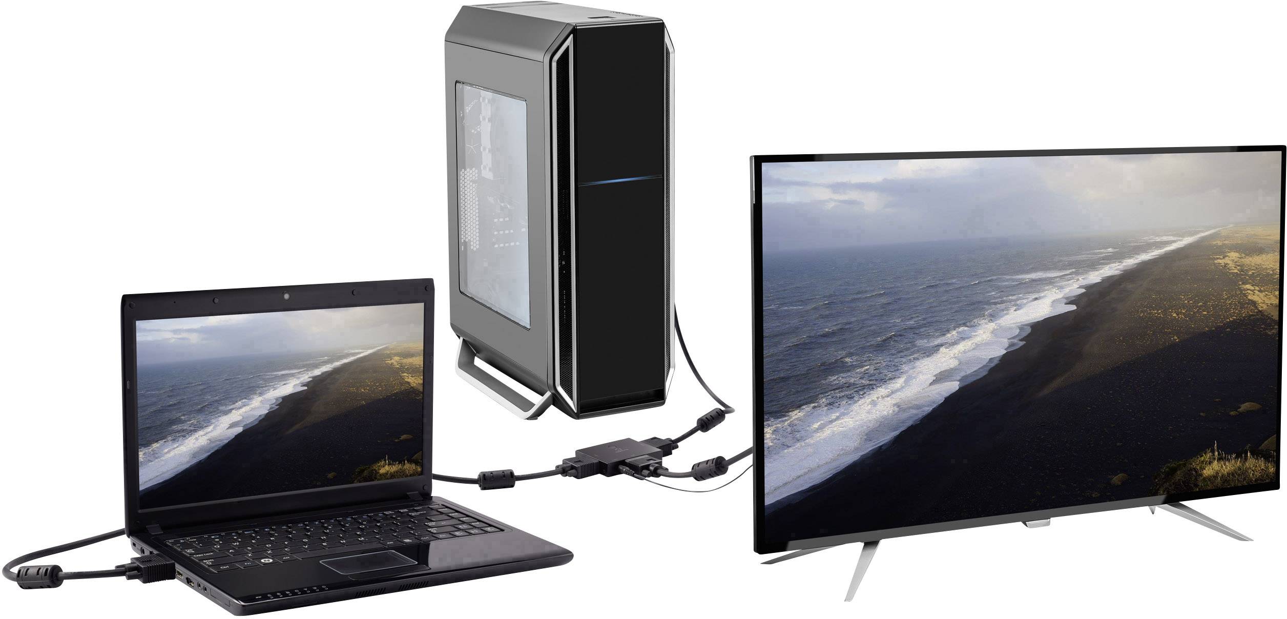 Switch bidirectionnel passif VGA renkforce-6