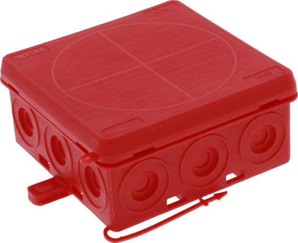 Wiska 10109591 Boîte de dérivation (L x l x H) 86 x 86 x 41 mm rouge IP55 1 pc(s)