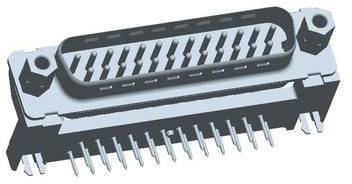 Un connecteur D-Sub à 25 broches, couramment utilisé dans les appareils électroniques pour les connexions d'interfaces séries.
