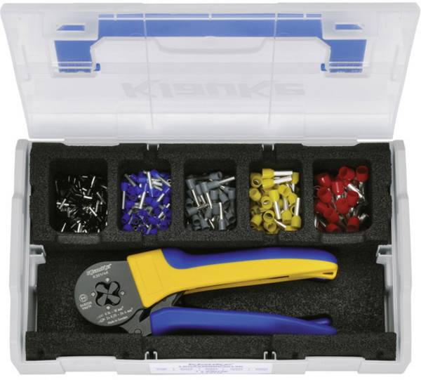 Klauke LBOXXMINIK3014K Assortiment d'embouts simples  partiellement isolé noir, bleu, gris, jaune, rouge 1 set