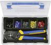 Klauke LBOXXMINIK304K Assortiment d'embouts simples partiellement isolé noir, bleu, gris, jaune, rouge 1 set