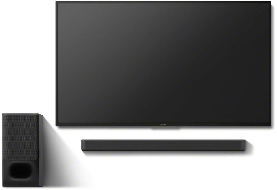 Barre de son Sony HTS350 HTS350.CEL Bluetooth®, avec subwoofer sans fil, fixation murale noir 1