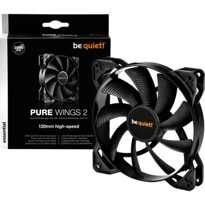 BeQuiet Pure Wings 2 Ventilateur pour PC noir (l x H x P) 120 x 120 x 25 mm 