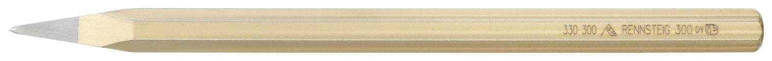 Un stylo hexagonal doré portant l'inscription 'SMITH & WESSON M-1000'.