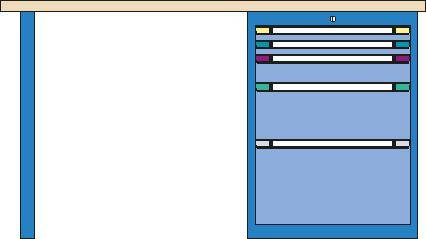 Thur-Metall 84523333 Établi (l x H x P) 2000 x 840 x 700 mm-0