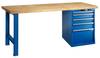 Lista 59009010 Établi (l x H x P) 800 x 850 x 800 mm bleu clair (RAL 5012)