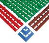 Miltex 449289 Grille de sol (L x l) 800 mm x 400 mm rouge, marron