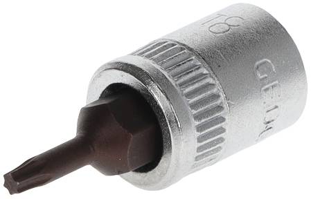 Embout à douille hexagonale en métal à fixer sur une clé à molette.