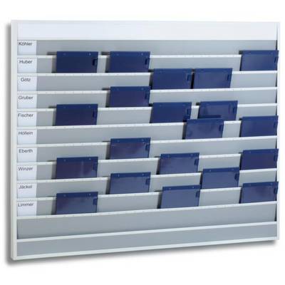 Work Order Planning Board With 6 Compartments - A4. Wall Lying