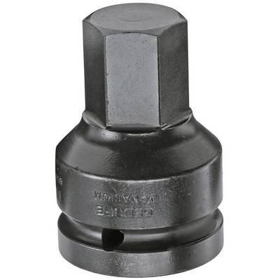 Écrou hexagonal métallique au design robuste, adapté aux outils ou machines, pour la fixation de vis ou de boulons.