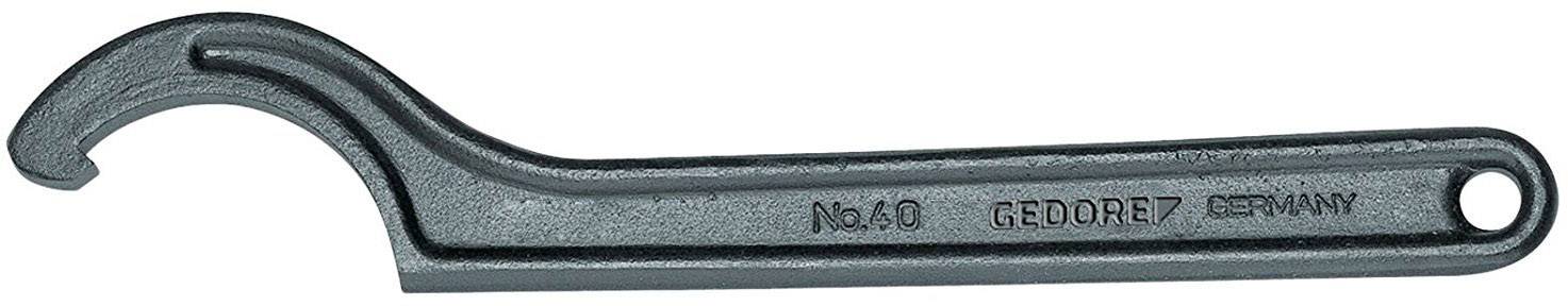 Clé métallique à extrémité coudée pour la fixation de filets ou d'écrous, portant l'inscription « GEDORE 47 GERMANY ».
