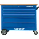 Gedore 3127796 Établi à roulettes (l x H x P) 1200 x 985 x 635 mm bleu