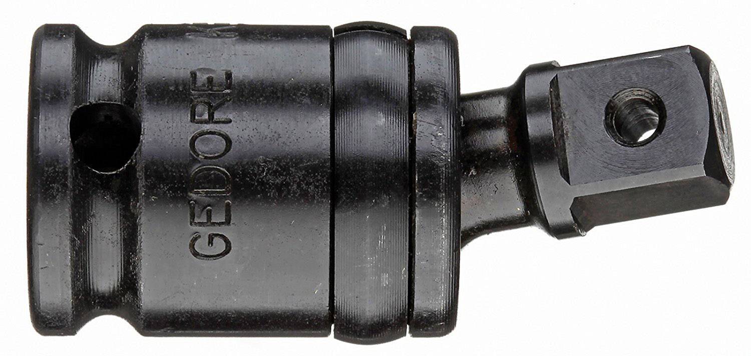 'Pièce de jonction métallique avec articulation pivotante pour la connexion d'outils, teintée en noir, portant l'inscription 'GEDORE'.'