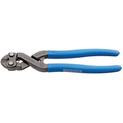 Coupe-boulons avec poignées bleues. Utilisé pour couper des boulons métalliques et des fils.