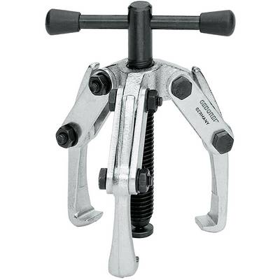 Un extracteur de métal à trois bras avec un filetage central. Utilisé pour retirer des roulements ou des roues dentées d'un arbre.