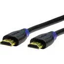 Câble de raccordement LogiLink HDMI Fiche mâle HDMI-A, Fiche mâle HDMI-A 1.00 m noir CH0061 4K UHD, canal de retour audi