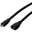 LogiLink Câble USB USB 2.0 USB-Micro-B mâle, USB-Micro-B femelle 0.50 m noir avec USB CU0120
