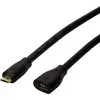 LogiLink Câble USB USB 2.0 USB-Micro-B mâle, USB-Micro-B femelle 1.50 m noir CU0122