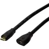 LogiLink Câble USB USB 2.0 USB-Micro-B mâle, USB-Micro-B femelle 3.00 m noir CU0124