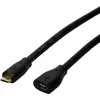 LogiLink Câble USB USB 2.0 USB-Micro-B mâle, USB-Micro-B femelle 5.00 m noir avec USB CU0125
