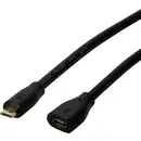 LogiLink Câble USB USB 2.0 USB-Micro-B mâle, USB-Micro-B femelle 5.00 m noir avec USB CU0125