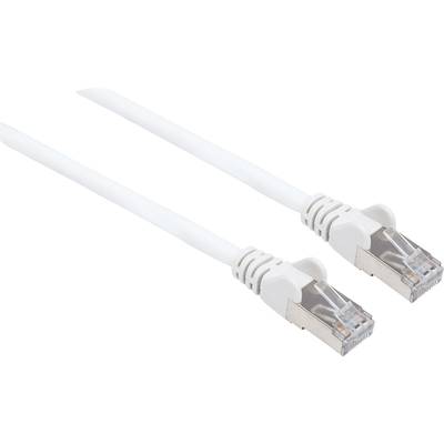 Intellinet 741903 RJ45 Câble réseau, câble patch CAT 6a (câble brut CAT 7) S/FTP 0.25 m blanc sans halogène 1 pc(s)