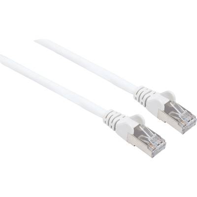 Intellinet 741415 RJ45 Câble réseau, câble patch CAT 6a (câble brut CAT 7) S/FTP 10.00 m blanc sans halogène 1 pc(s)